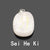 White Jade Buddha Pendant